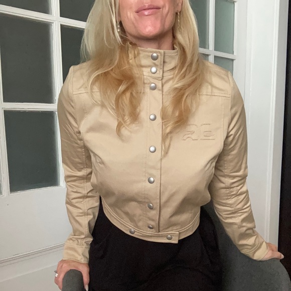 COURRÈGES PARIS•SZ 38•CHEST LOGO-PRINT JACKET• - Picture 7 of 16